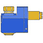 VDI40 SPUR-MT RADIAL TAPPING HEAD RIGHT HAND ER20 L= 90 mm BACK SET NARROW BODY